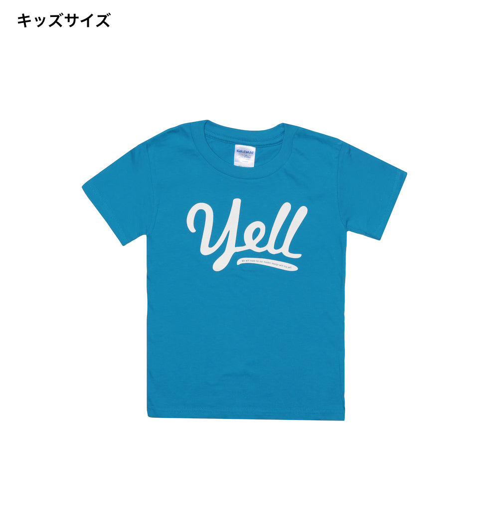 キッズサイズ限定カラー】Yell Tシャツ・ブルー／ブラック (110・140